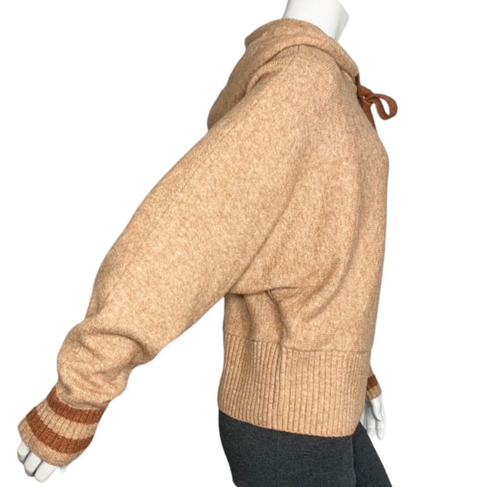 PRINGLE OF SCOTLAND X H&M Varsity Hoodie Sweater in RARE Camel Colour - Picture 4 of 8